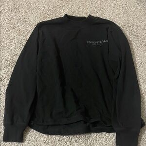 Essentials kids Black Crewneck Sweater